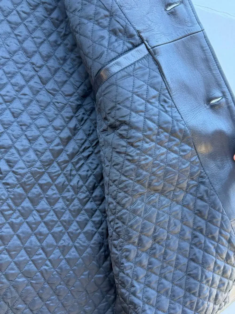 M. Julian Wilsons Leather Men's Genuine Leather Jacket with Cowhide Fur Yoke